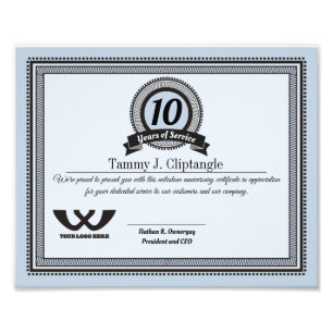 Impression Photo Récompense universelle d'anniversaire des employ