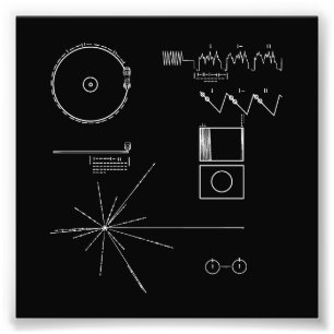 Impression Photo Record d'or NASA Voyager