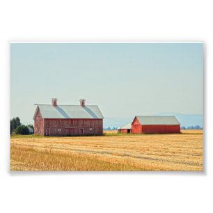 Impression Photo Red Montana Barns