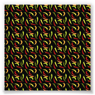 Impression Photo Red Peppers Cinco de Mayo Mexican Hot Spicy Food