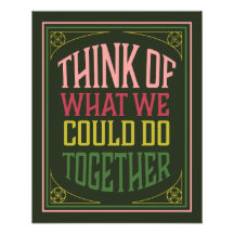 Réfléchissez à ce que nous pourrions faire ensembl