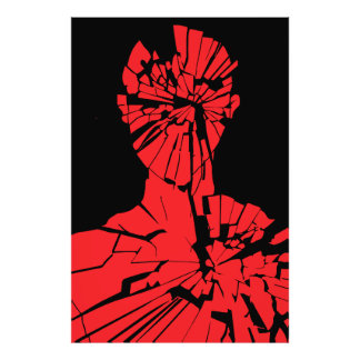 Impression Photo Réflexion rouge brisée