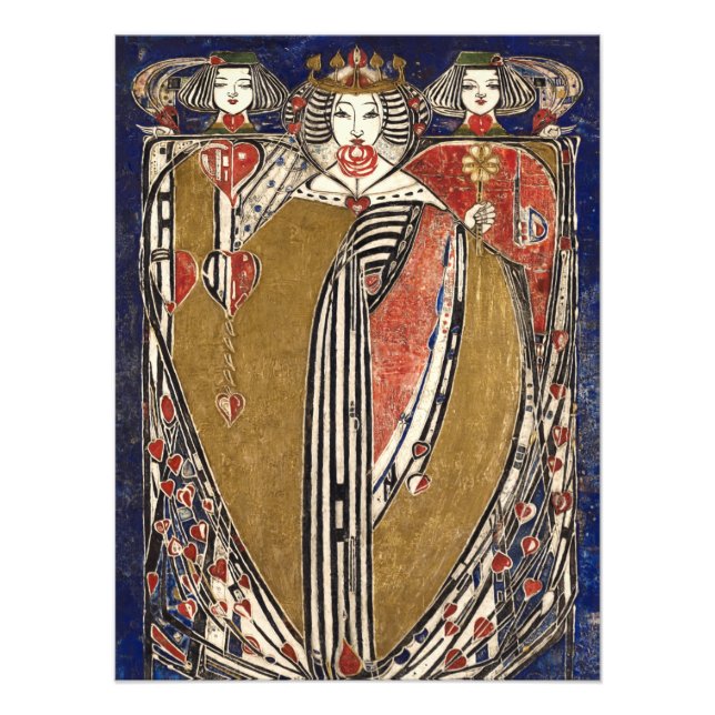 Impression Photo Reine des coeurs par Margaret Macdonald Mackintosh (Devant)