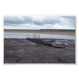 Impression Photo Relic of the Deep : Bateau coulé au barrage Warlan
