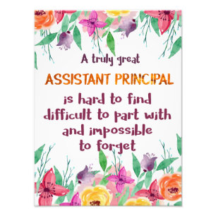 Impression Photo Remerciements au Secrétaire principal adjoint