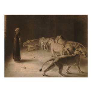 Impression Photo Réponse de Daniel au roi par Briton Rivière