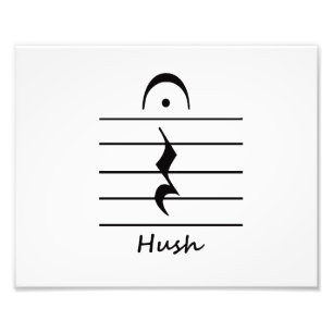 Impression Photo Repos de notation musicale avec le silence