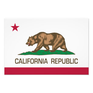 Impression Photo République de Californie (drapeau d'État)