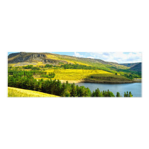 Impression Photo Réservoir Dovestone sous le soleil d'été