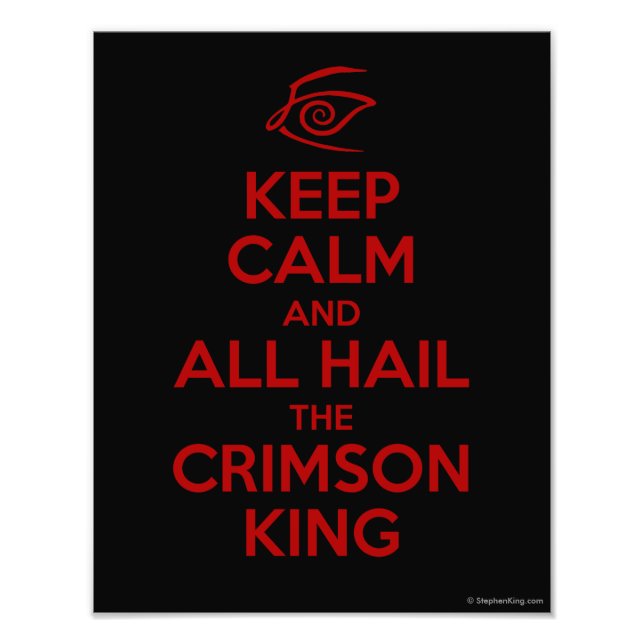 Impression Photo Restez calme avec le roi Crimson (Devant)
