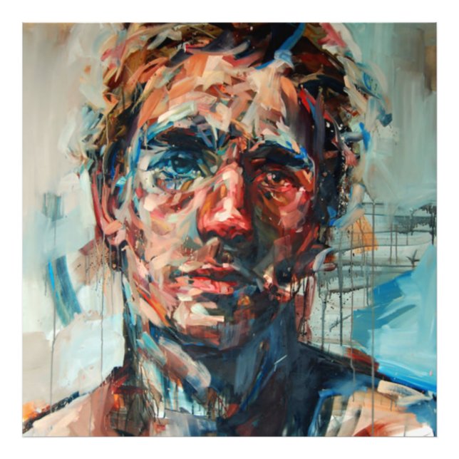 Impression Photo Résumé, portrait, peinture à l'huile, peinture fil (Devant)