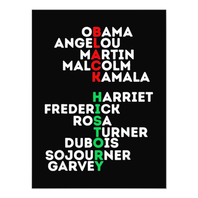 Impression Photo Rêver Comme Martin Black History Mois (Devant)