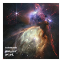 Rho Ophiuchi (image NIRCam) Image et invite JWST