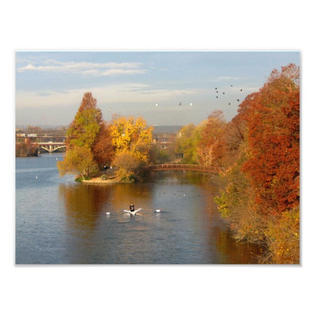 Impression Photo Rivière d'automne du lac Ladybird - Centre-ville d (Devant)