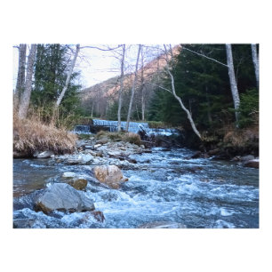 Impression Photo Rivière sauvage de montagne - Nature sauvage Rouma