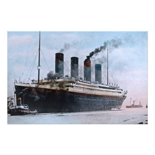 Impression Photo RMS Titanic Belfast Irlande Vintage