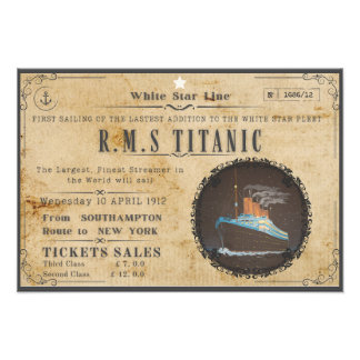 IMPRESSION PHOTO RMS TITANIC BOARING PUBLICATION