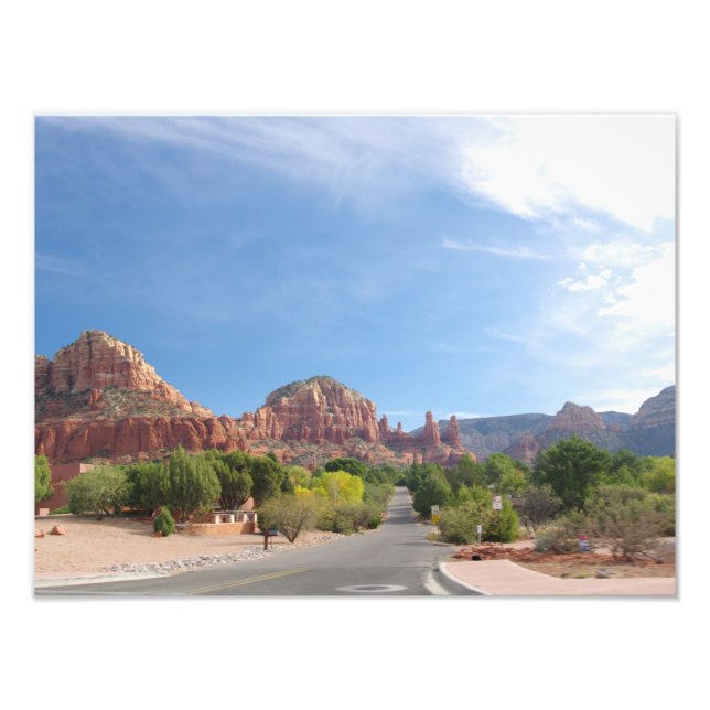 Impression Photo Roches rouges de Sedona (Devant)