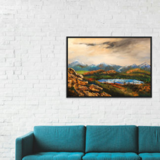 Impression Photo "Rocky Heights" Landscape Painting