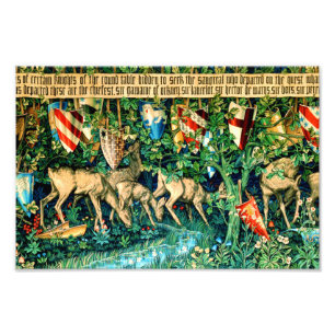 Impression Photo Roi médiéval Arthur William Morris