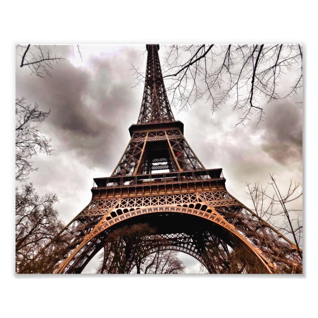Impression Photo Romance et mystère à la Tour Eiffel Imprimer (Devant)