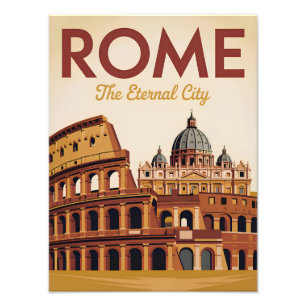 Impression Photo Rome Italie vintage