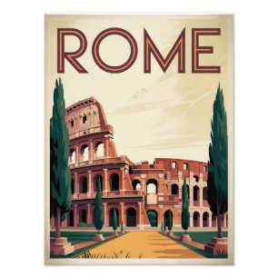 Impression Photo Rome Italie vintage