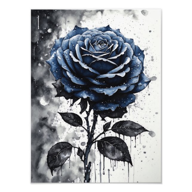 Impression Photo Rose - Bleu (Devant)