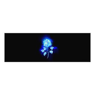 Impression Photo Rose bleu brûlant