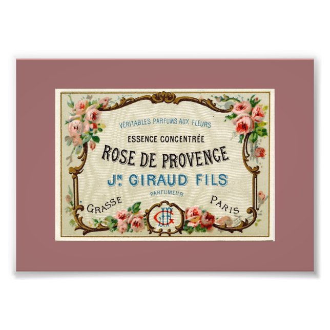 Impression Photo Rose de Provance un parfum français (Devant)