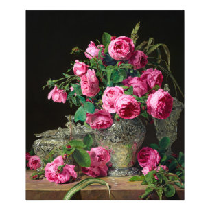 Impression Photo Roses par Ferdinand Georg Waldmuller