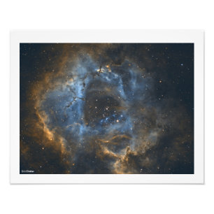 Impression Photo Rosette Nebula avec frontière par Eric Dreher