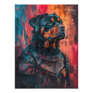 Impression Photo Rottweiler In Armor