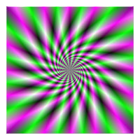 Roue à rotation néon
