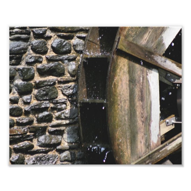 Impression Photo Roue en bois 10x8 (Devant)