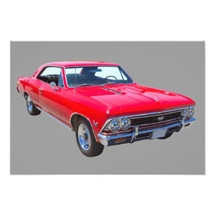 Impression Photo Rouge 1966 Chevelle SS 396