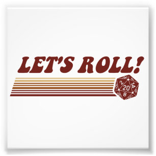 Impression Photo Roulons les matrices de jeu de Roleplaying