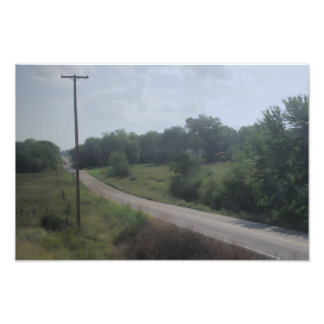 Impression Photo Route de campagne paisible