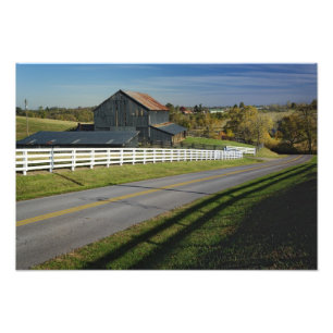 Impression Photo Route rurale à travers la région de Bluegrass 2