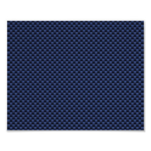 Impression Photo Royal Blue Automotive Carbon Fiber Tressage d'impr
