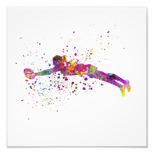 Impression Photo Rugby à eau pour femmes (Devant)