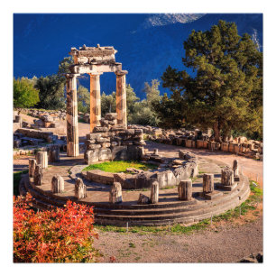 Impression Photo ruines antiques temple Athina Pronaia