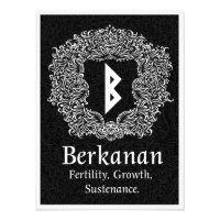 Rune Berkanan /Fertilité / Version noire
