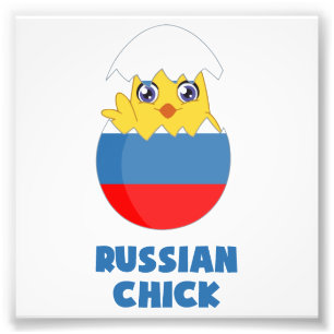 Impression Photo Russian Chick, une fille de Russie