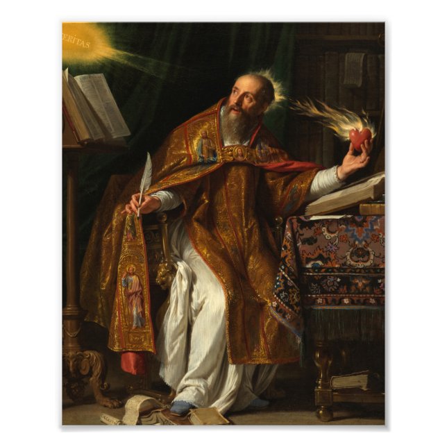 Impression Photo Saint Augustine par Philippe de Champaigne (Devant)
