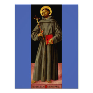 Impression Photo Saint François d'Assise par Antoniazzo Romano
