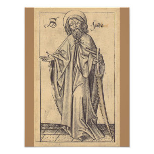 Impression Photo saint Jude Thaddée l'Apôtre et frère de Jésus