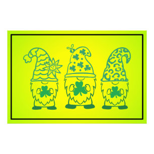 Impression Photo Saint Patrick's Day Gnomes-60682