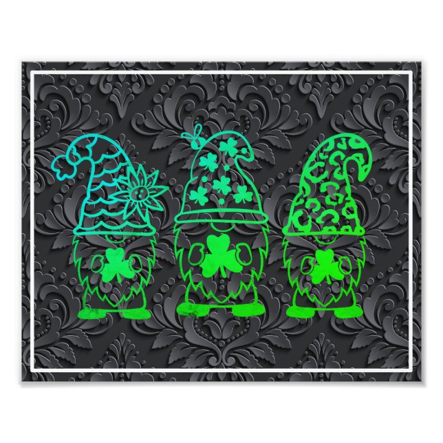 Impression Photo Saint Patrick's Day Gnomes-60682 (Devant)