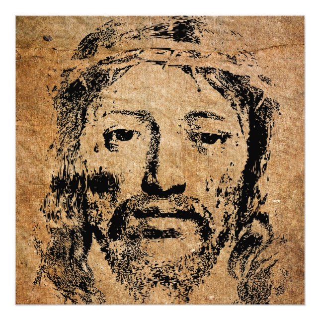 Impression Photo Sainte Face de Jésus Christ (Devant)